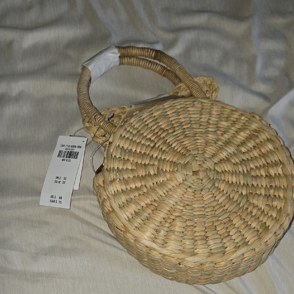 Abercrombie & Fitch Woven Straw Shoulder Bag